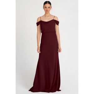 Jenny Yoo Sabine bridesmaid dress in hibiscus
